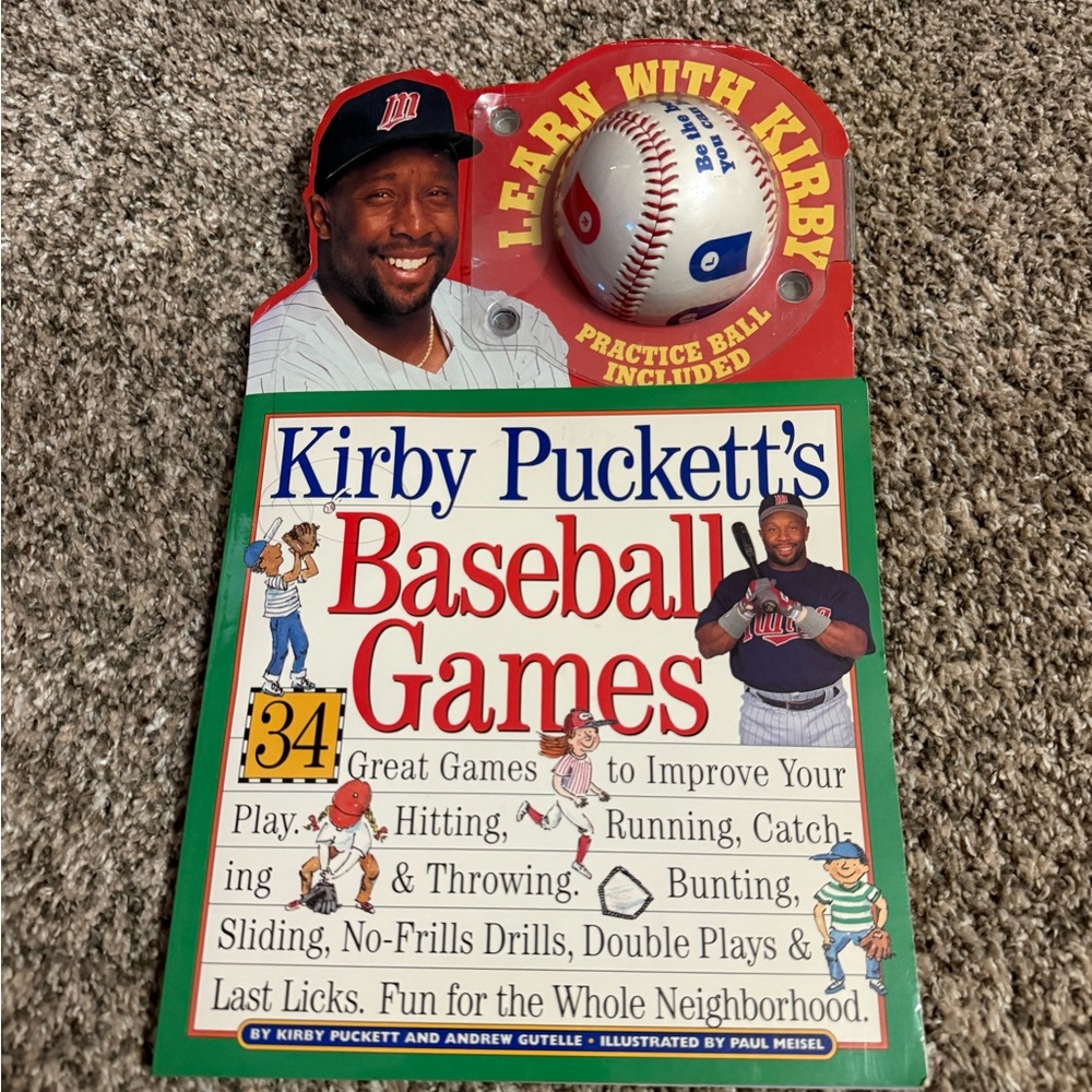 Kirby Puckett's Baseball Games - Book